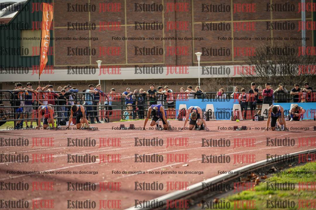 Fotos de los 100 m llanos de varones