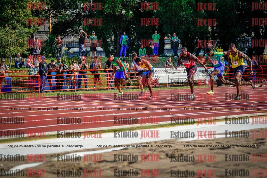 Fotos de los 100 m de varones - FINAL
