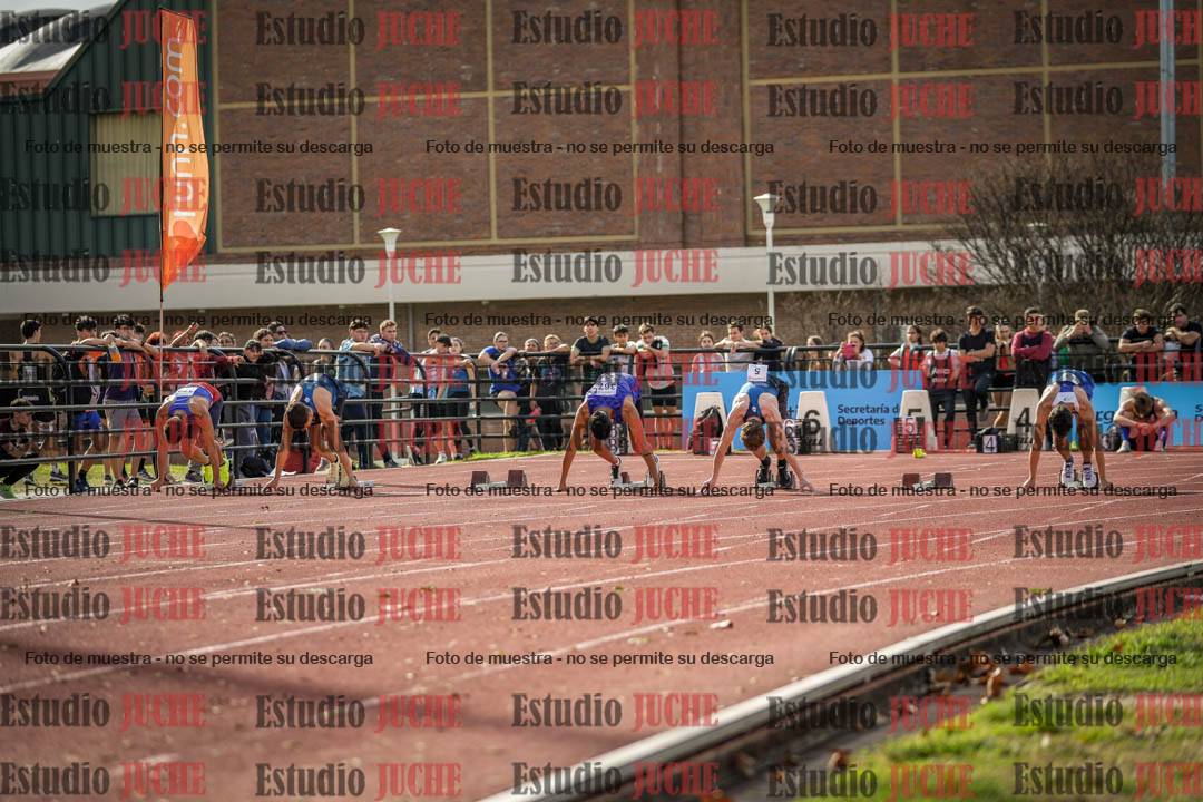 Fotos de los 100 m llanos de varones