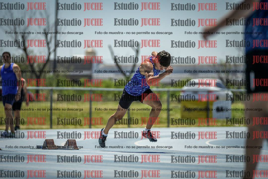 Fotos de los 100 m llanos de varones
