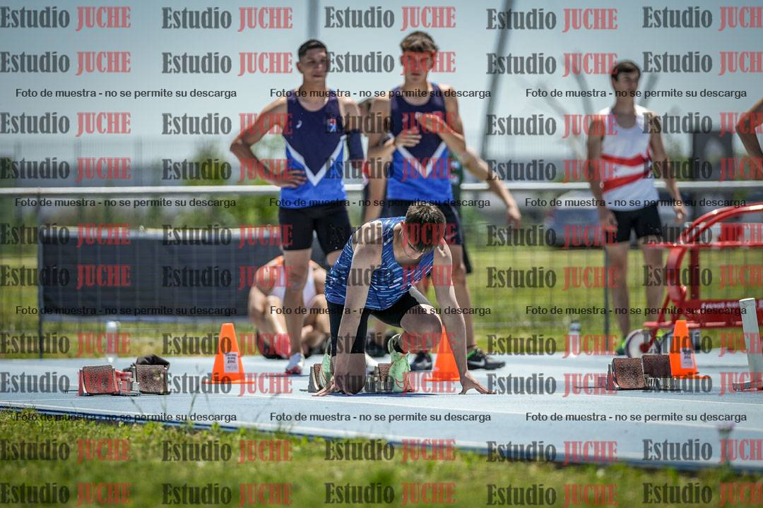 Fotos de los 100 m llanos de varones