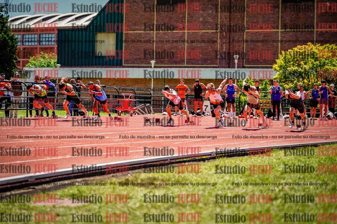 Fotos de los 100 m llanos de varones