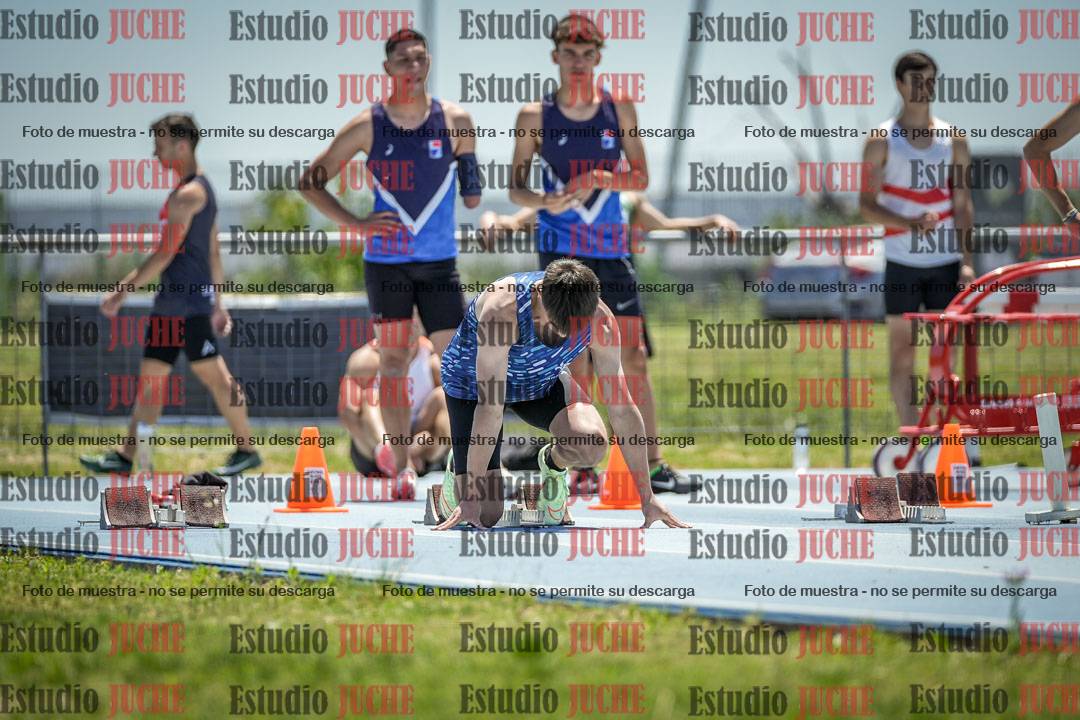 Fotos de los 100 m llanos de varones