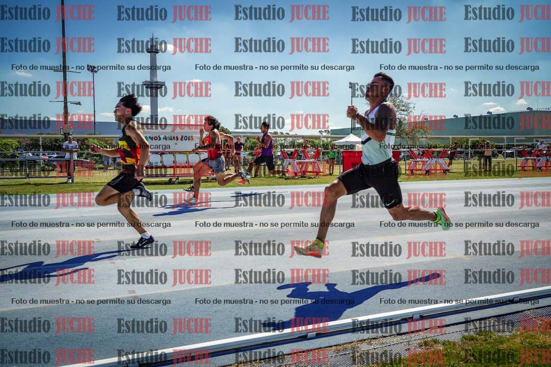 Fotos de los 100 m llanos de varones