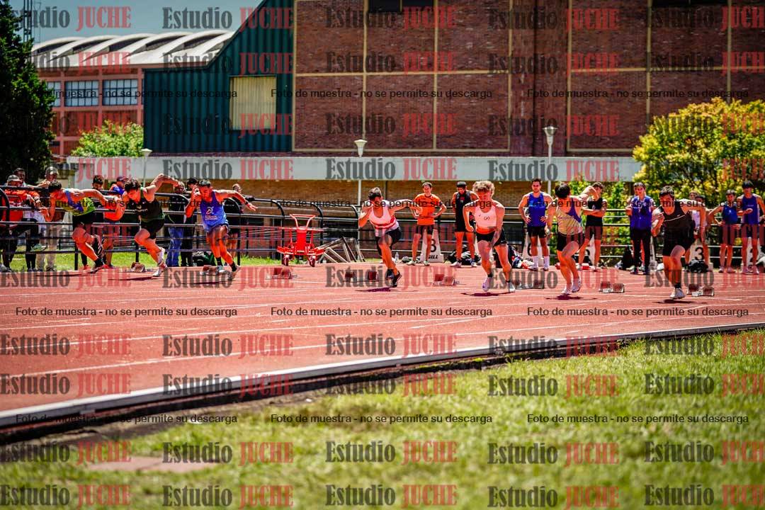 Fotos de los 100 m llanos de varones