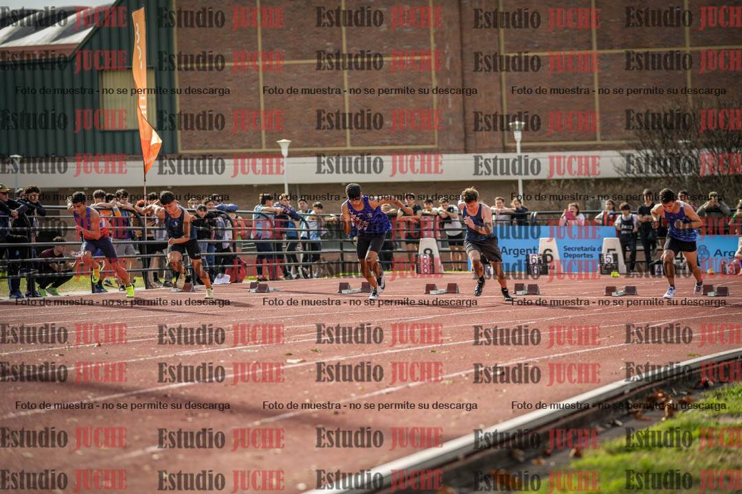 Fotos de los 100 m llanos de varones