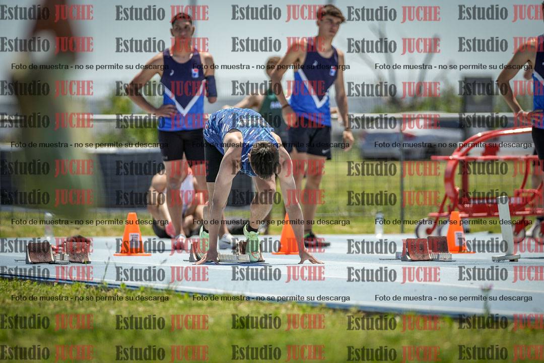 Fotos de los 100 m llanos de varones