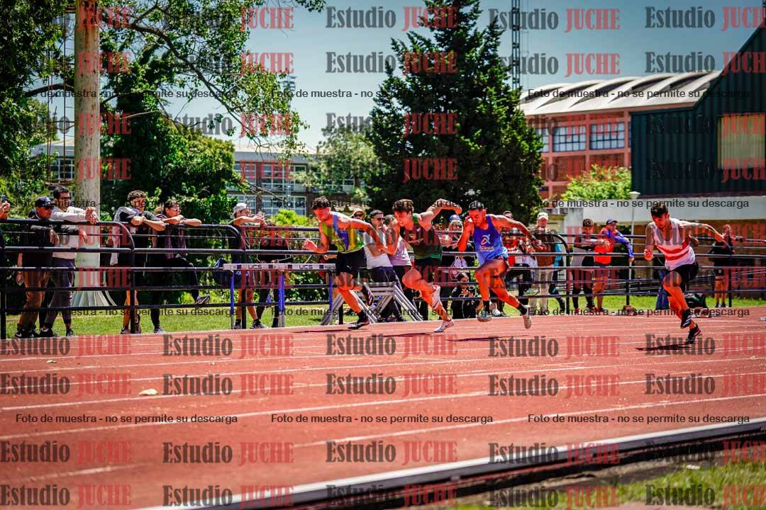 Fotos de los 100 m llanos de varones