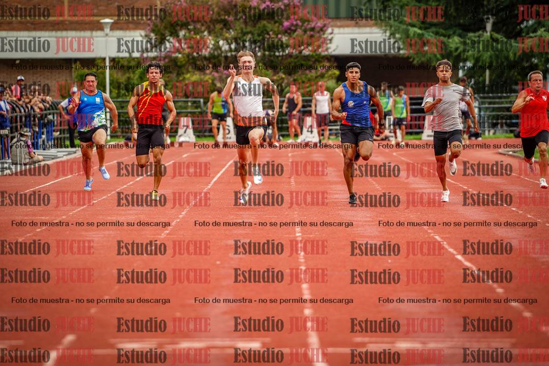 Fotos de los 100 m llanos de varones