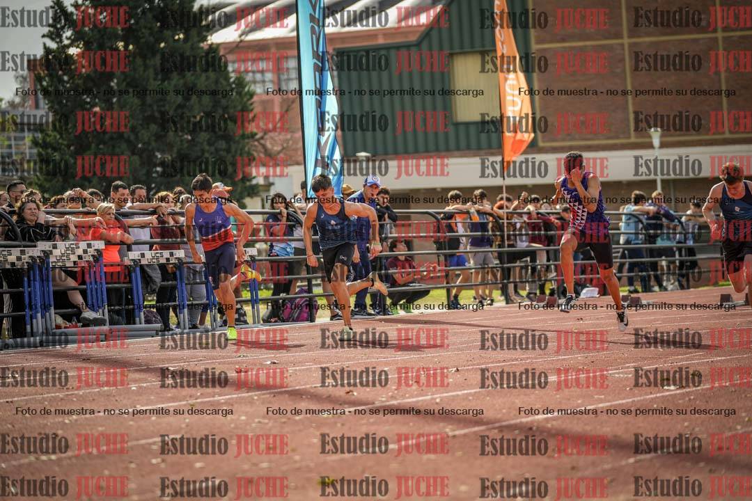 Fotos de los 100 m llanos de varones