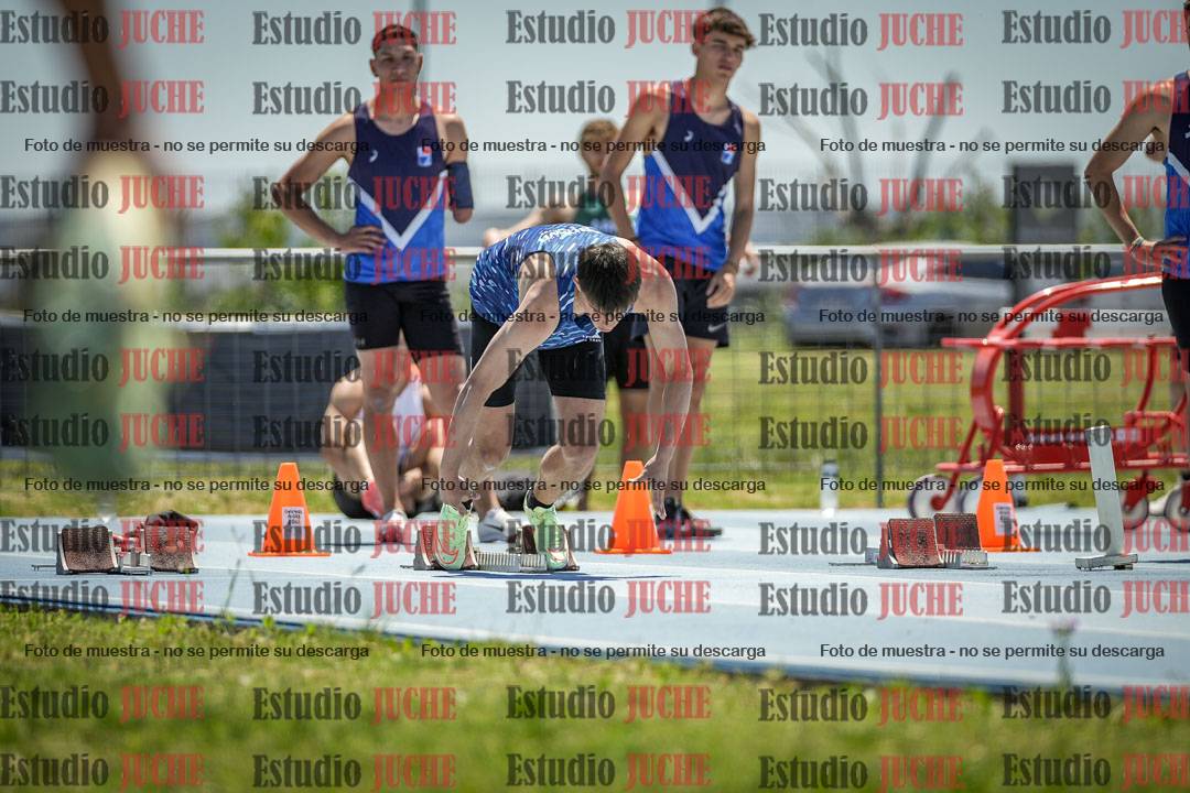 Fotos de los 100 m llanos de varones