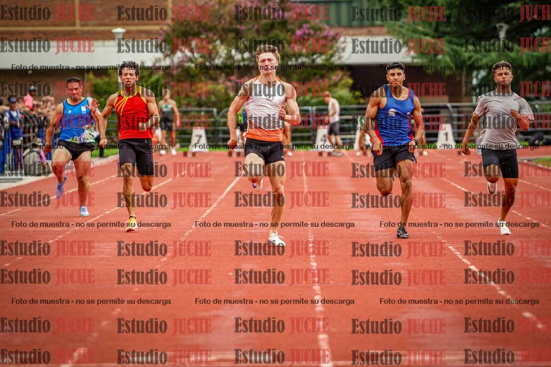 Fotos de los 100 m llanos de varones