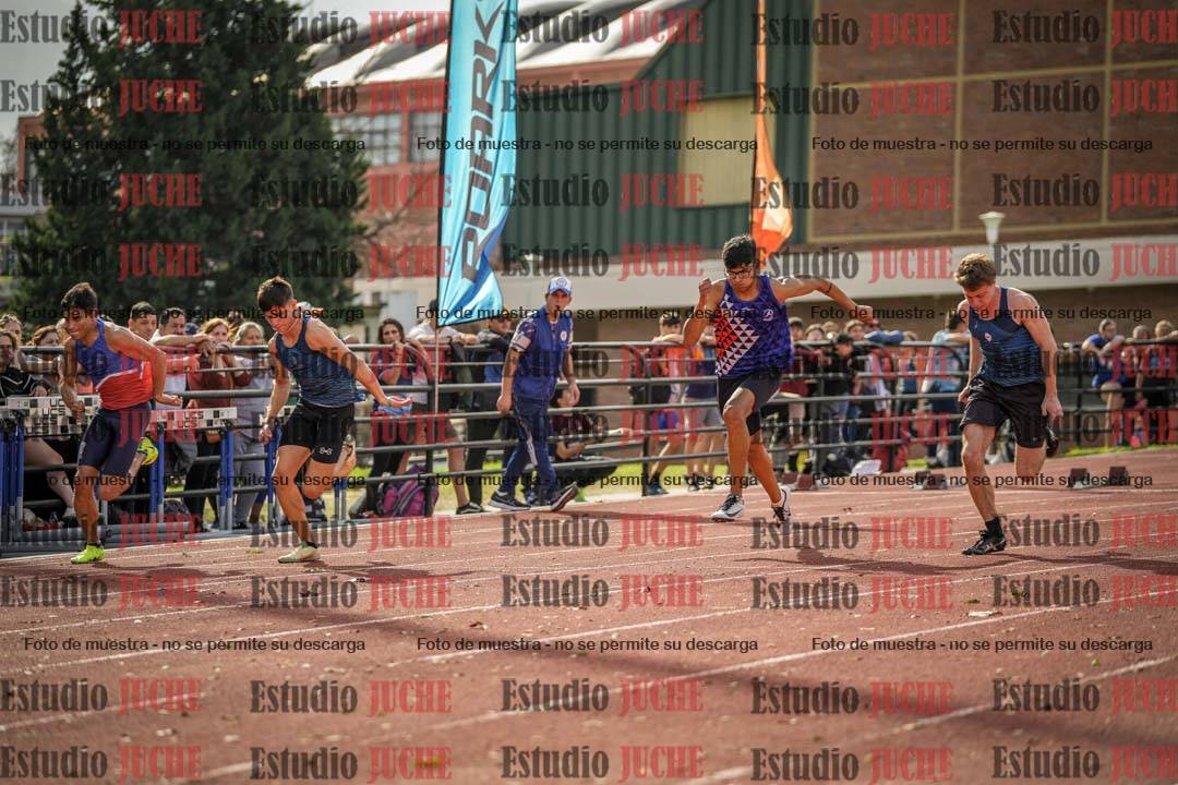 Fotos de los 100 m llanos de varones