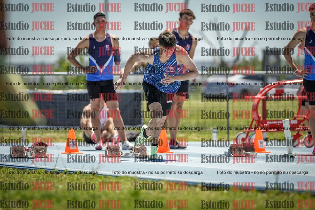 Fotos de los 100 m llanos de varones