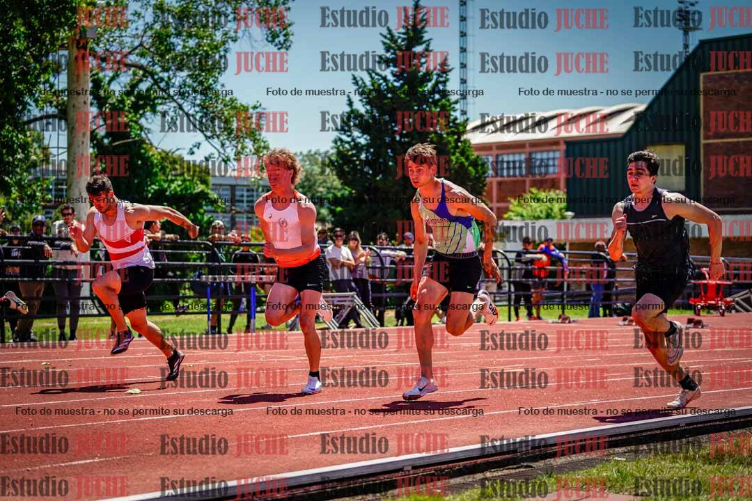 Fotos de los 100 m llanos de varones