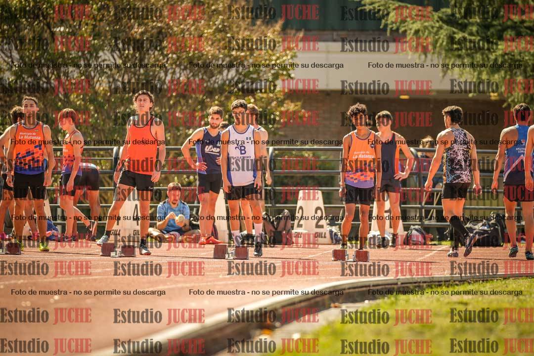 Fotos de los 100 m llanos de varones
