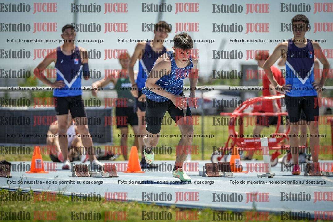 Fotos de los 100 m llanos de varones