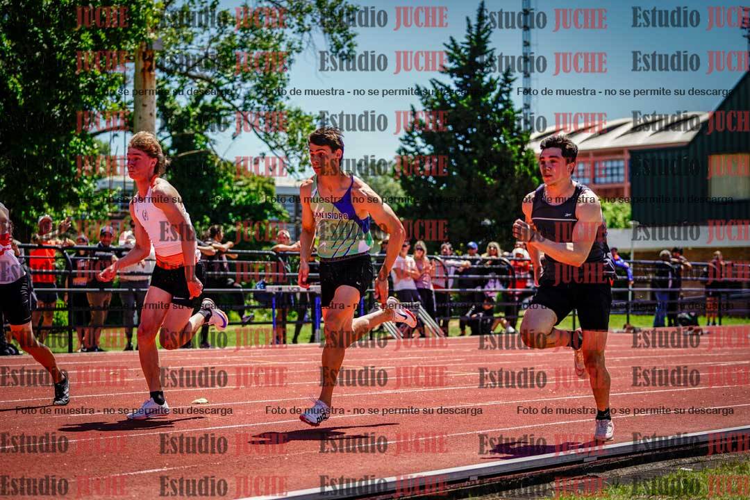 Fotos de los 100 m llanos de varones