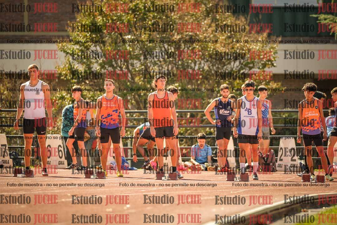 Fotos de los 100 m llanos de varones