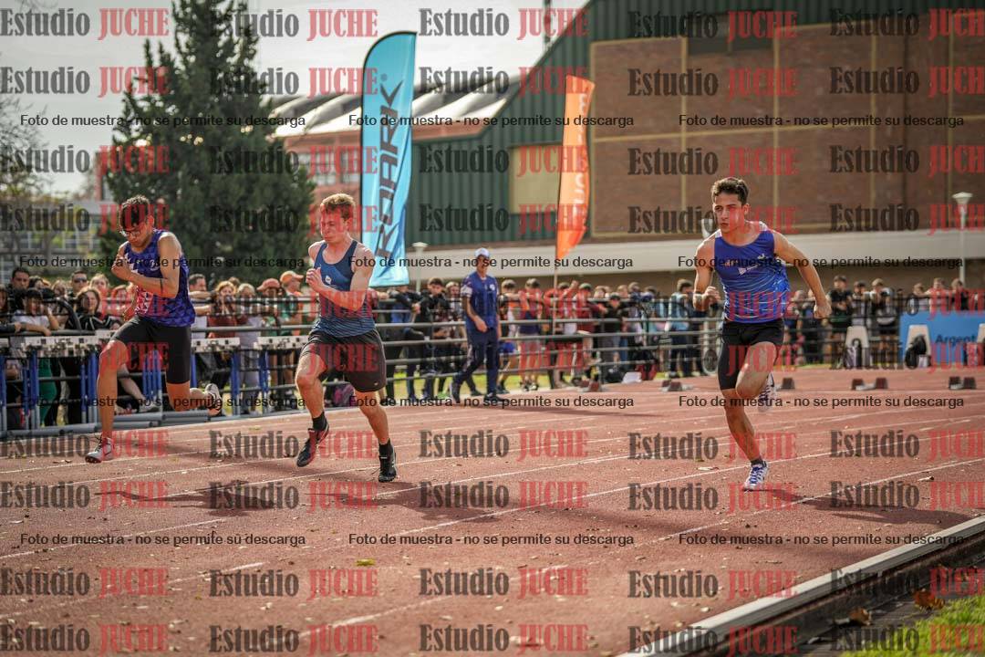 Fotos de los 100 m llanos de varones