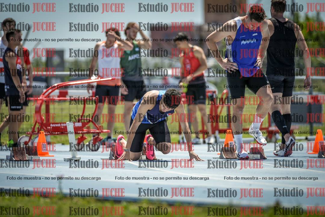 Fotos de los 100 m llanos de varones