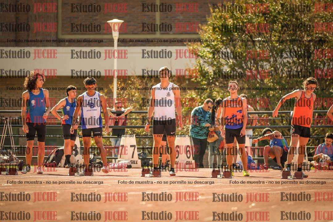 Fotos de los 100 m llanos de varones