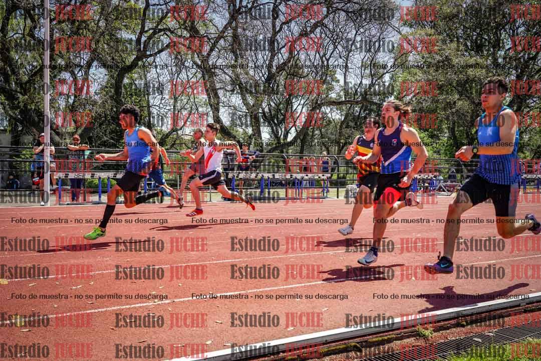Fotos de los 100 m llanos de varones