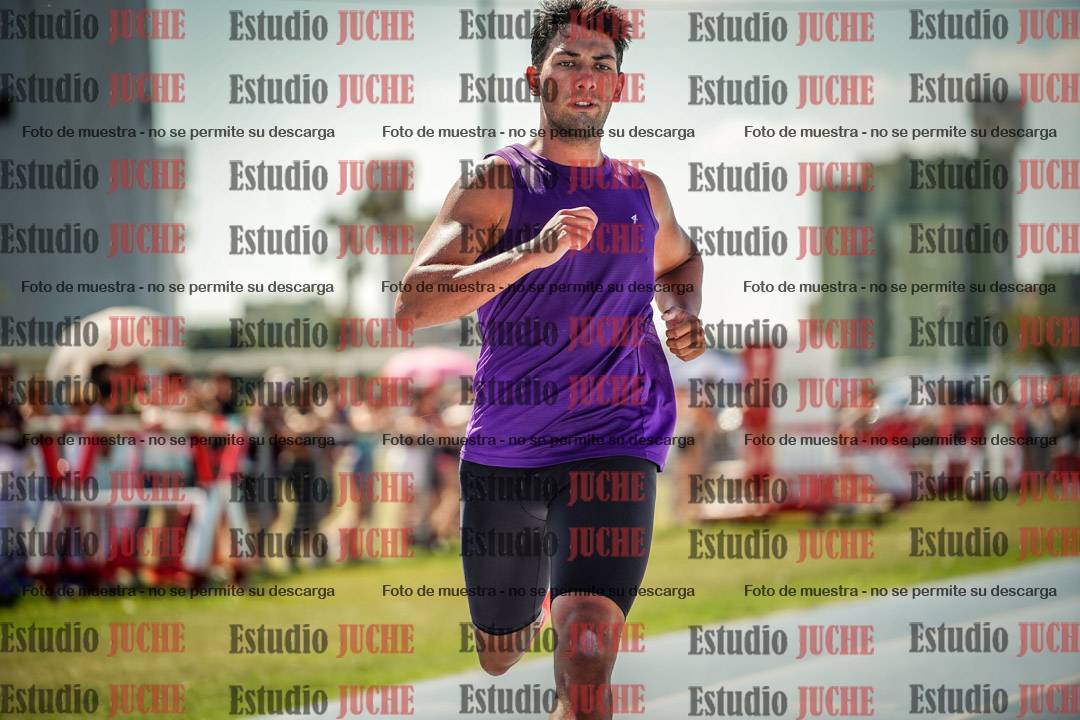 Fotos de los 100 m llanos de varones