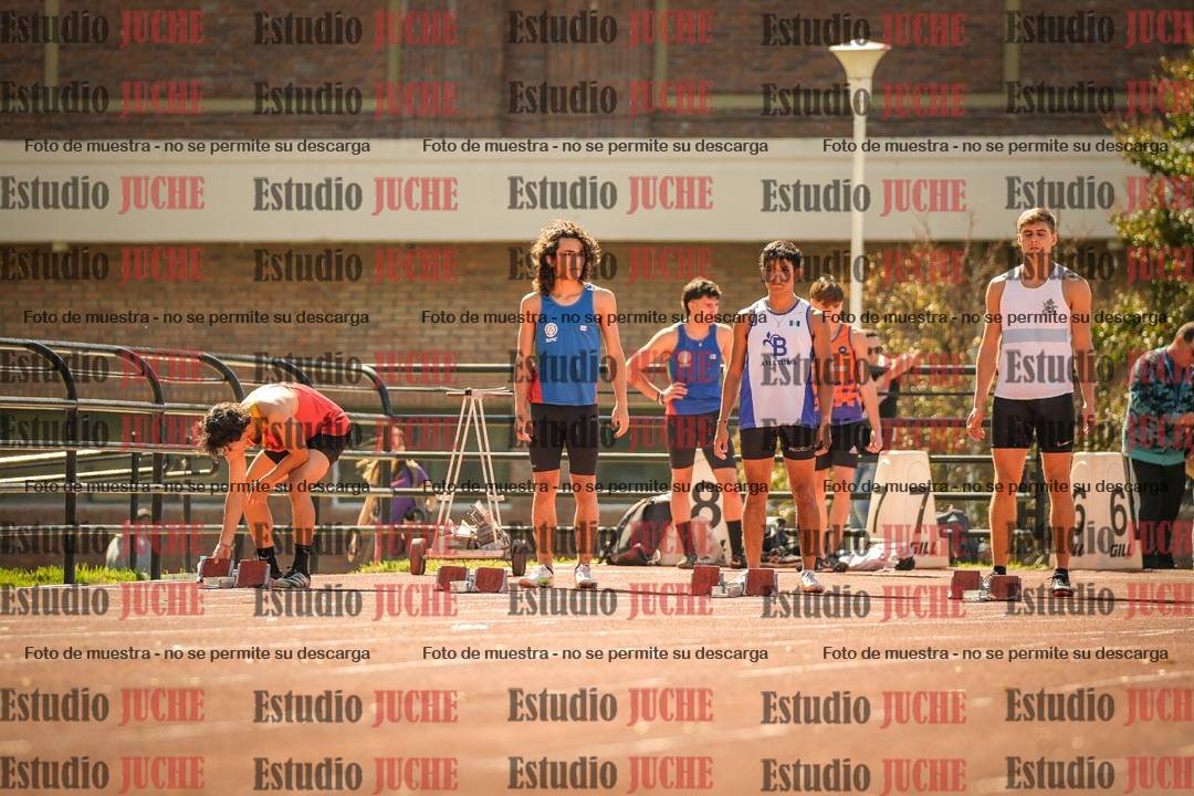 Fotos de los 100 m llanos de varones