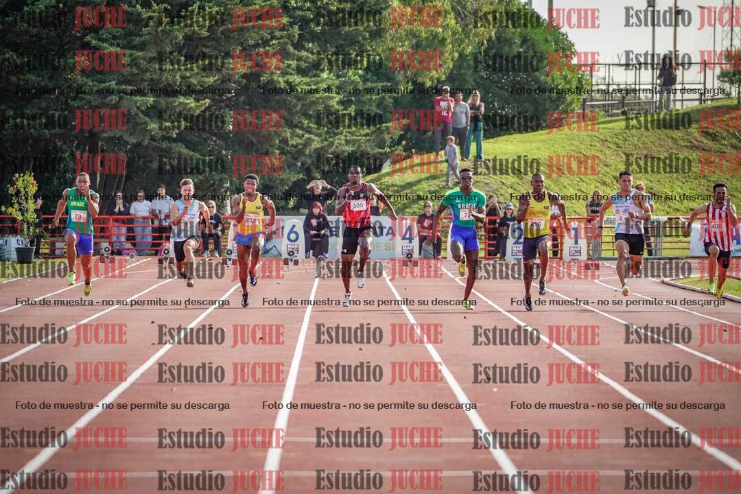 Fotos de los 100 m de varones - FINAL