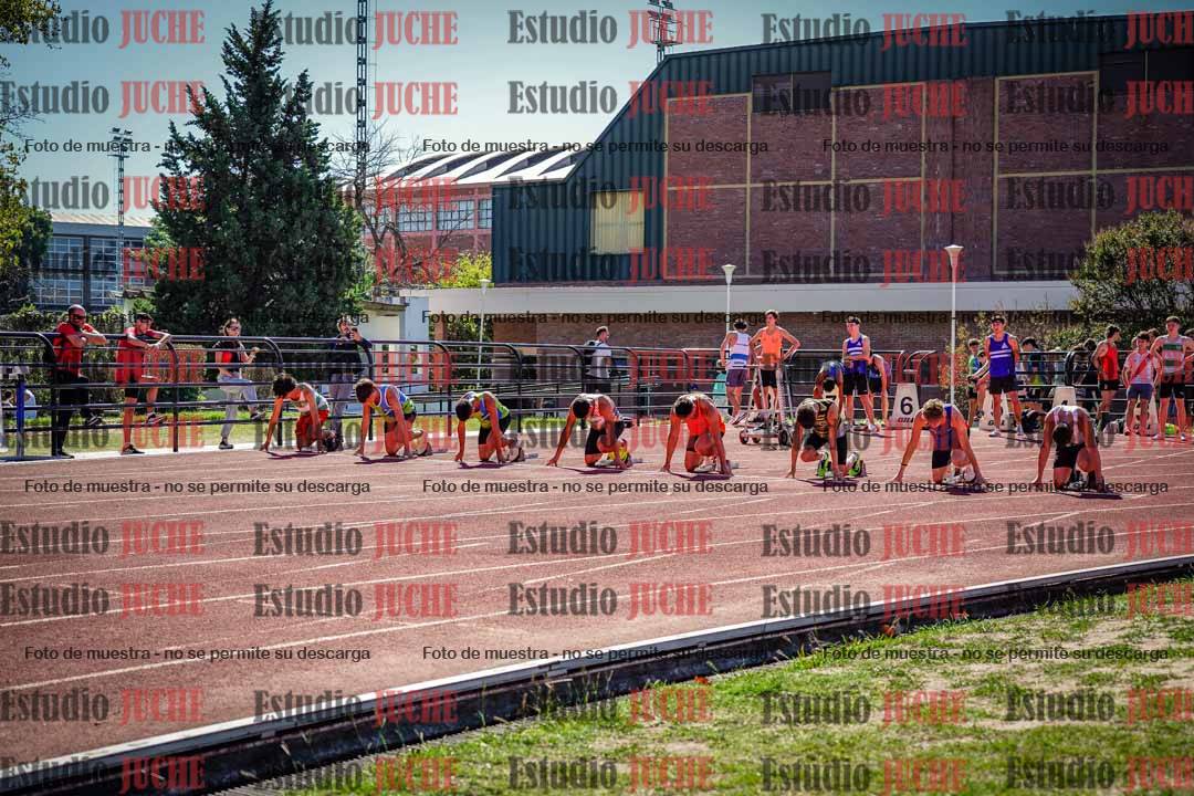 Fotos de los 100 m llanos de varones