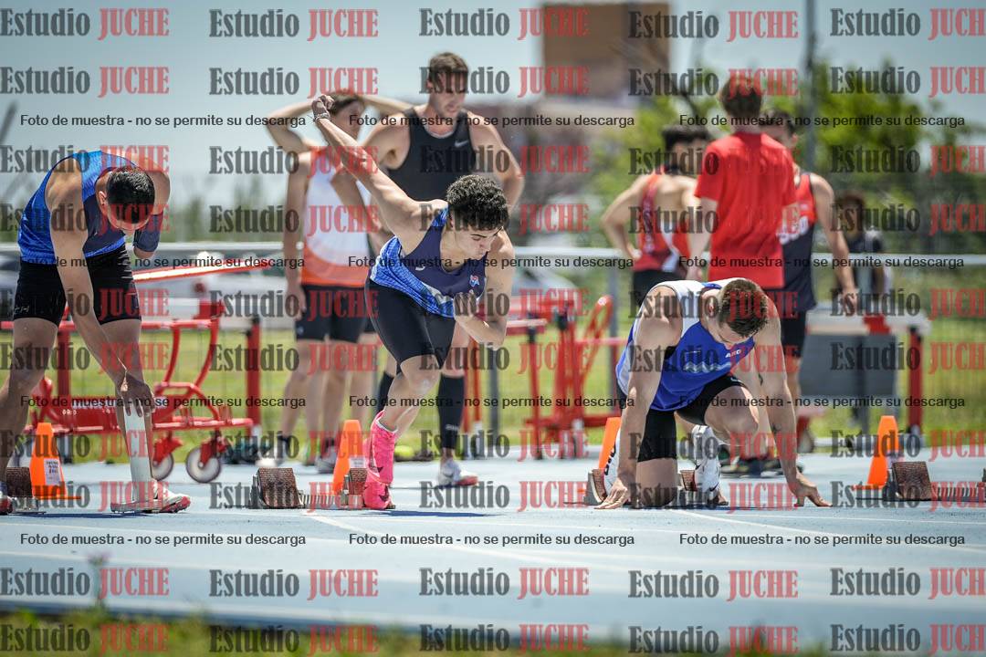 Fotos de los 100 m llanos de varones