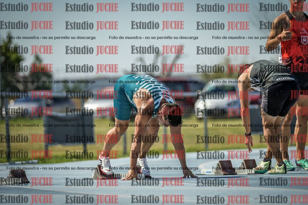 Fotos de los 100 m llanos de varones