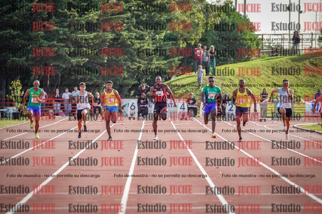 Fotos de los 100 m de varones - FINAL
