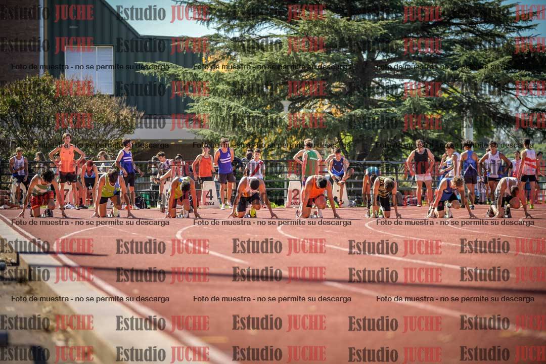 Fotos de los 100 m llanos de varones