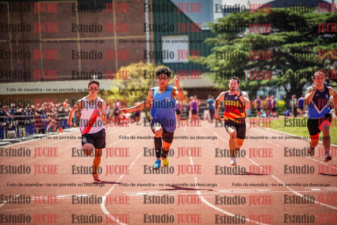 Fotos de los 100 m llanos de varones