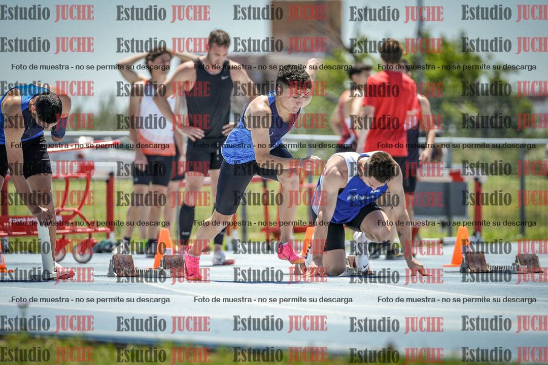 Fotos de los 100 m llanos de varones