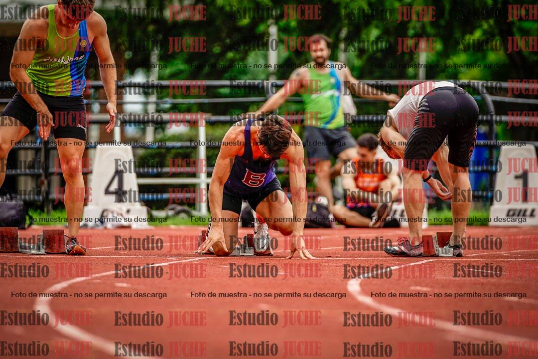 Fotos de los 100 m llanos de varones