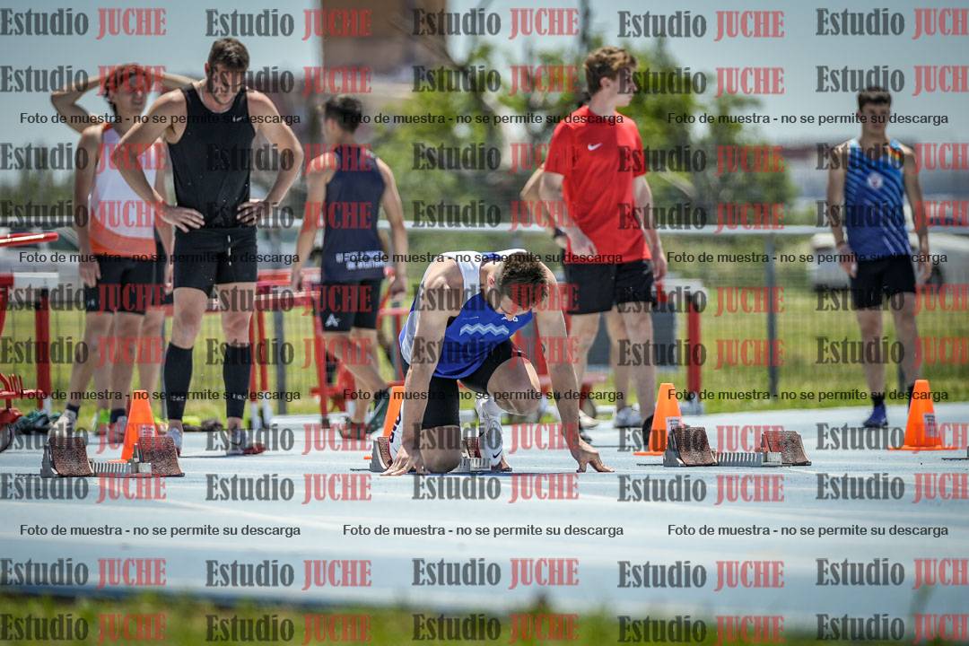 Fotos de los 100 m llanos de varones