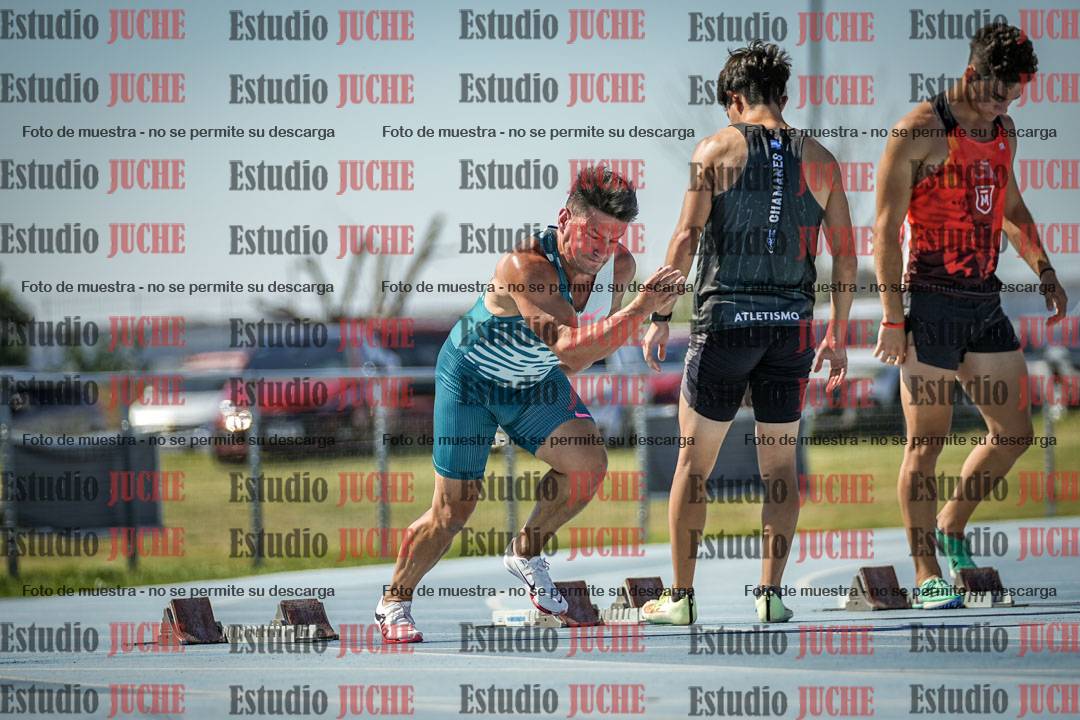 Fotos de los 100 m llanos de varones
