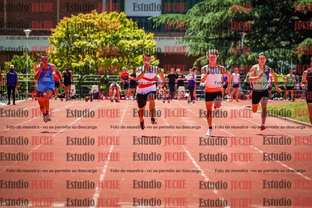 Fotos de los 100 m llanos de varones