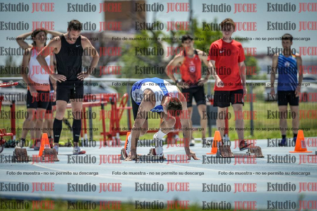 Fotos de los 100 m llanos de varones