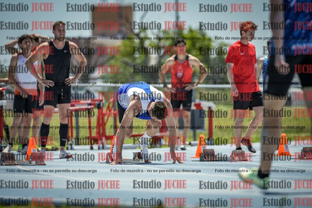 Fotos de los 100 m llanos de varones