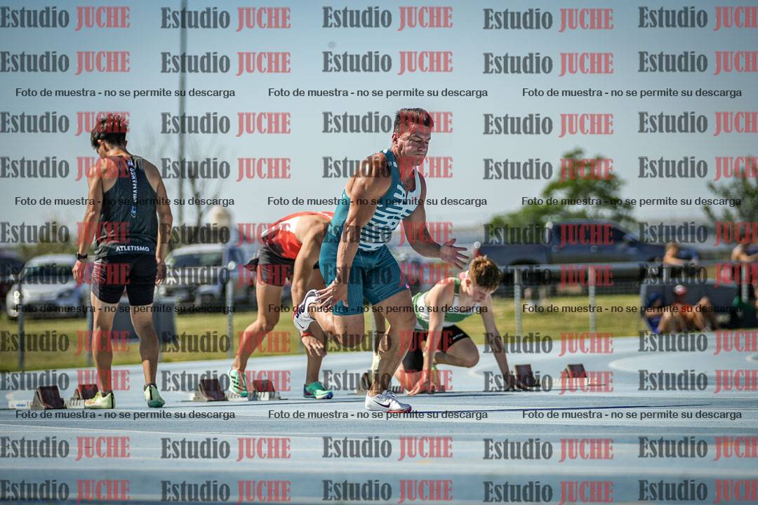 Fotos de los 100 m llanos de varones
