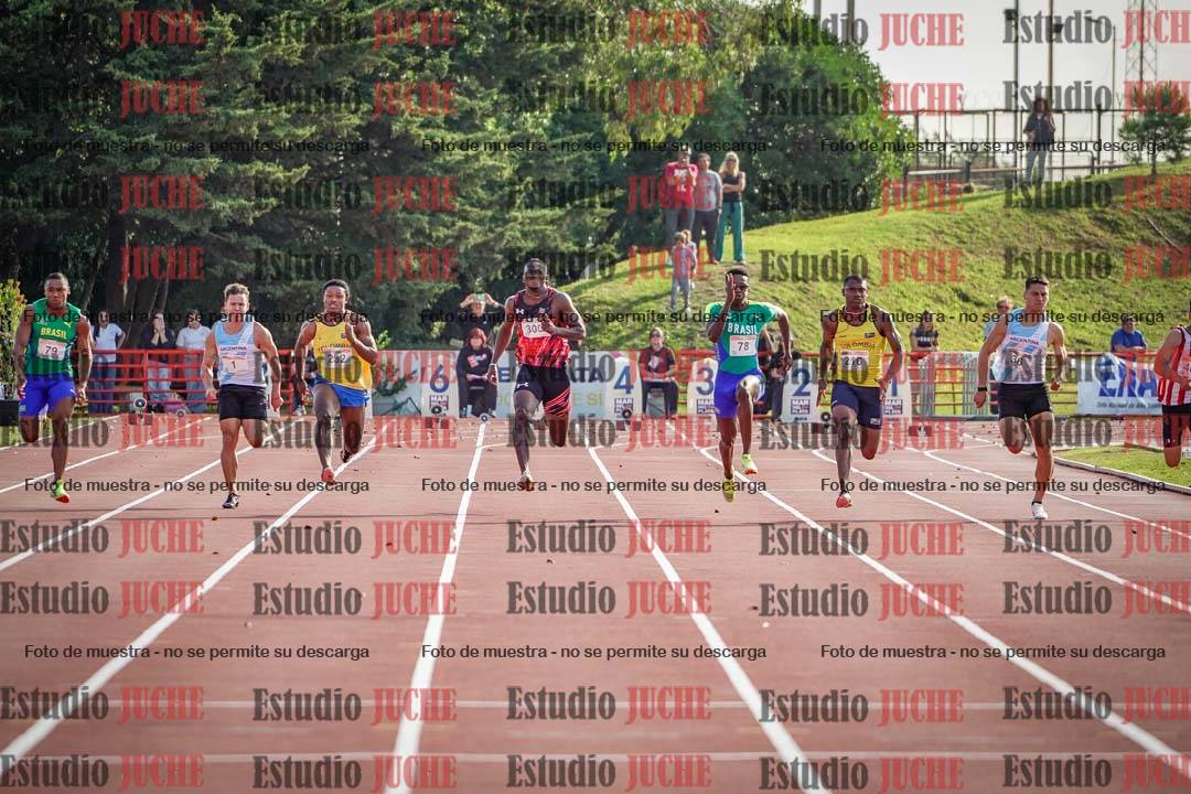 Fotos de los 100 m de varones - FINAL