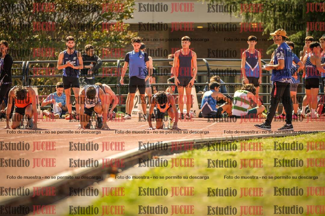 Fotos de los 100 m llanos de varones