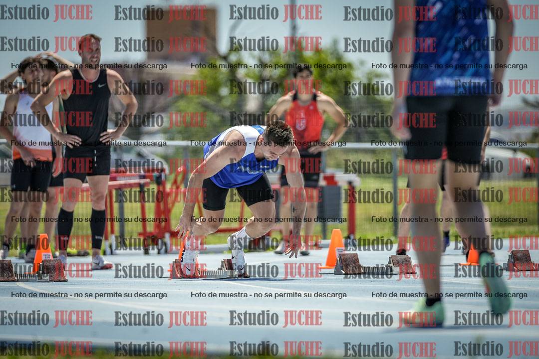 Fotos de los 100 m llanos de varones