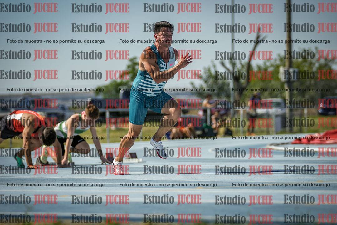 Fotos de los 100 m llanos de varones