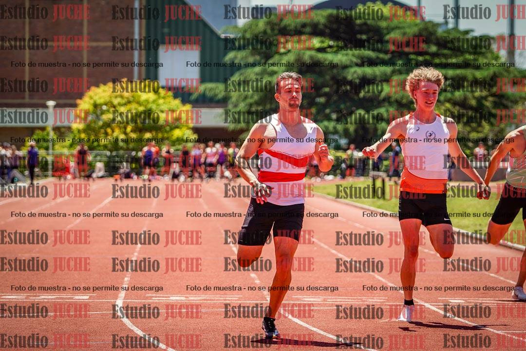 Fotos de los 100 m llanos de varones