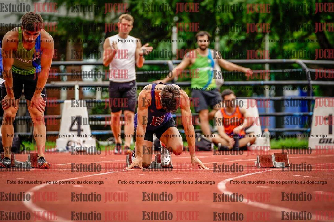 Fotos de los 100 m llanos de varones